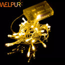 Warm white led string lights bedroom battery operated waterproof by Decorbites