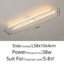 GobekUsa LED Strip Chandelier Modern Creative Ceiling Lamp for Aisle Corridor Balcony Lighting