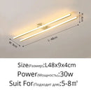 GobekUsa LED Strip Chandelier Modern Creative Ceiling Lamp for Aisle Corridor Balcony Lighting