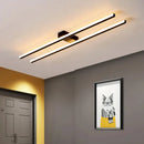 GobekUsa LED Strip Chandelier Modern Creative Ceiling Lamp for Aisle Corridor Balcony Lighting