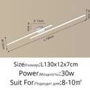 GobekUsa LED Strip Chandelier Modern Creative Ceiling Lamp for Aisle Corridor Balcony Lighting