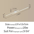 GobekUsa LED Strip Chandelier Modern Creative Ceiling Lamp for Aisle Corridor Balcony Lighting