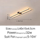 GobekUsa LED Strip Chandelier Modern Creative Ceiling Lamp for Aisle Corridor Balcony Lighting