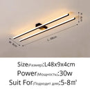 GobekUsa LED Strip Chandelier Modern Creative Ceiling Lamp for Aisle Corridor Balcony Lighting
