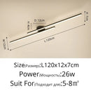 GobekUsa LED Strip Chandelier Modern Creative Ceiling Lamp for Aisle Corridor Balcony Lighting