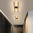 GobekUsa LED Strip Chandelier Modern Creative Ceiling Lamp for Aisle Corridor Balcony Lighting