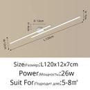 GobekUsa LED Strip Chandelier Modern Creative Ceiling Lamp for Aisle Corridor Balcony Lighting