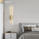 GobekUsa LED Strip Copper Wall Lamp for Living Room Bedroom Corridor Hallway