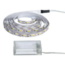 Flexible warm white led strip light bedroom battery powered pack by Decorbites