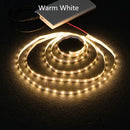 Flexible warm white led strip light bedroom battery powered pack by Decorbites