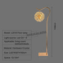 GobekUsa LED Sunflower Crystal Floor Lamp for Home Decor in Living Room or Bedroom