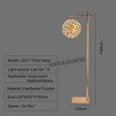 GobekUsa LED Sunflower Crystal Floor Lamp for Home Decor in Living Room or Bedroom