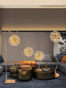 GobekUsa LED Sunflower Crystal Floor Lamp for Home Decor in Living Room or Bedroom
