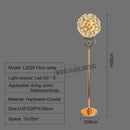 GobekUsa LED Sunflower Crystal Floor Lamp for Home Decor in Living Room or Bedroom