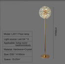 GobekUsa LED Sunflower Crystal Floor Lamp for Home Decor in Living Room or Bedroom