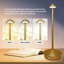Minimalist metal led table lamp bedroom ambient night light by Decorbites