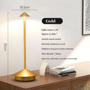 Minimalist metal led table lamp bedroom ambient night light by Decorbites