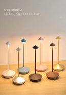 Minimalist metal led table lamp bedroom ambient night light by Decorbites