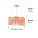GobekUsa LED Tassel Chandeliers | Waterfall Hanging Pendant Light | Modern Art Decor Lighting