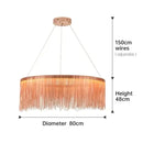 GobekUsa LED Tassel Chandeliers | Waterfall Hanging Pendant Light | Modern Art Decor Lighting