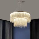 GobekUsa LED Tassel Chandeliers | Waterfall Hanging Pendant Light | Modern Art Decor Lighting
