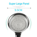 Chrome led temperature controlled shower head bathroom color changing by Decorbites
