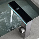 GobekUsa LED Temperature Display Basin Faucet with LCD Screen, Cold Hot Mixer Sink Tap