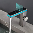 GobekUsa LED Temperature Display Basin Faucet with LCD Screen, Cold Hot Mixer Sink Tap