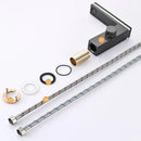 GobekUsa LED Temperature Display Basin Faucet with LCD Screen, Cold Hot Mixer Sink Tap