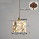 GobekUsa LED Terrazzo Pendant Lights for Corridor, Bedroom, Living Room - Japanese Style Lighting