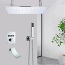 GobekUsa LED Thermostatic Rainfall Shower System with Tub Spout Mixer Tap & Brass Head
