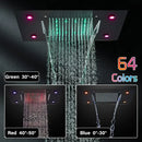 GobekUsa LED Thermostatic Shower System with Remote Control and Ceiling Mount