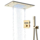 GobekUsa LED Thermostatic Shower System with Remote Control and Ceiling Mount