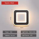 GobekUsa LED Touch Switch Wall Light, Modern Bedroom Bedside Lamp, 15W