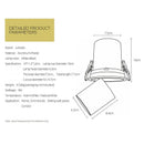 GobekUsa LED Transformer Downlight: Rotatable Recessed Spotlight COB Chip