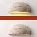 GobekUsa LED Travertine Wall Light - Natural Yellow Ambiance for Aisle, Study, Porch