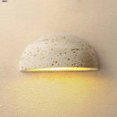 GobekUsa LED Travertine Wall Light - Natural Yellow Ambiance for Aisle, Study, Porch