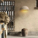 GobekUsa LED Travertine Wall Light - Natural Yellow Ambiance for Aisle, Study, Porch