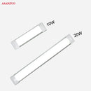 Modern white metallic batten tube – kitchen led ceiling lamp by Decorbites