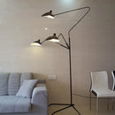GobekUsa LED Tripod Floor Lamp Adjustable Spider Arm Standing Light Industrial Loft Decor