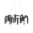 GobekUsa LED Tube Chandelier Lighting High Ceiling Lustre Hanging Lamps for Home Deco