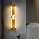 GobekUsa LED Tube Wall Sconce Gold Black White Metal Acrylic Light Fixture