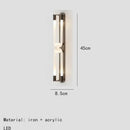GobekUsa LED Tube Wall Sconce Gold Black White Metal Acrylic Light Fixture