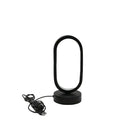 Modern gold oval led bedside decorative lamp for bedroom by Decorbites