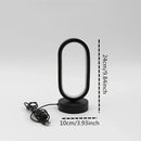 Modern gold oval led bedside decorative lamp for bedroom by Decorbites