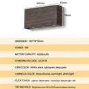 Minimalist wood led wall sconce bedroom dual beam light by Decorbites