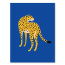 GobekUsa Leopard Color Block Abstract Canvas Wall Art