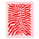 GobekUsa Leopard Color Block Abstract Canvas Wall Art