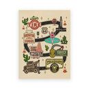 GobekUsa Lightning McQueen Art Prints - Cars Movie Theme