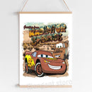 GobekUsa Lightning McQueen Cartoon Car Art Prints